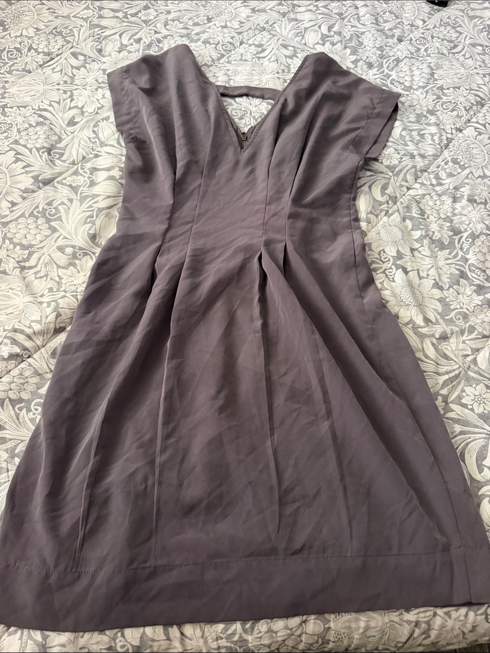 H&M Dusty Mauve V-Neck Midi Dress